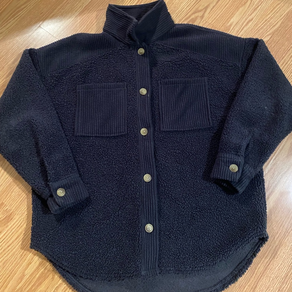 American eagle button up fleece